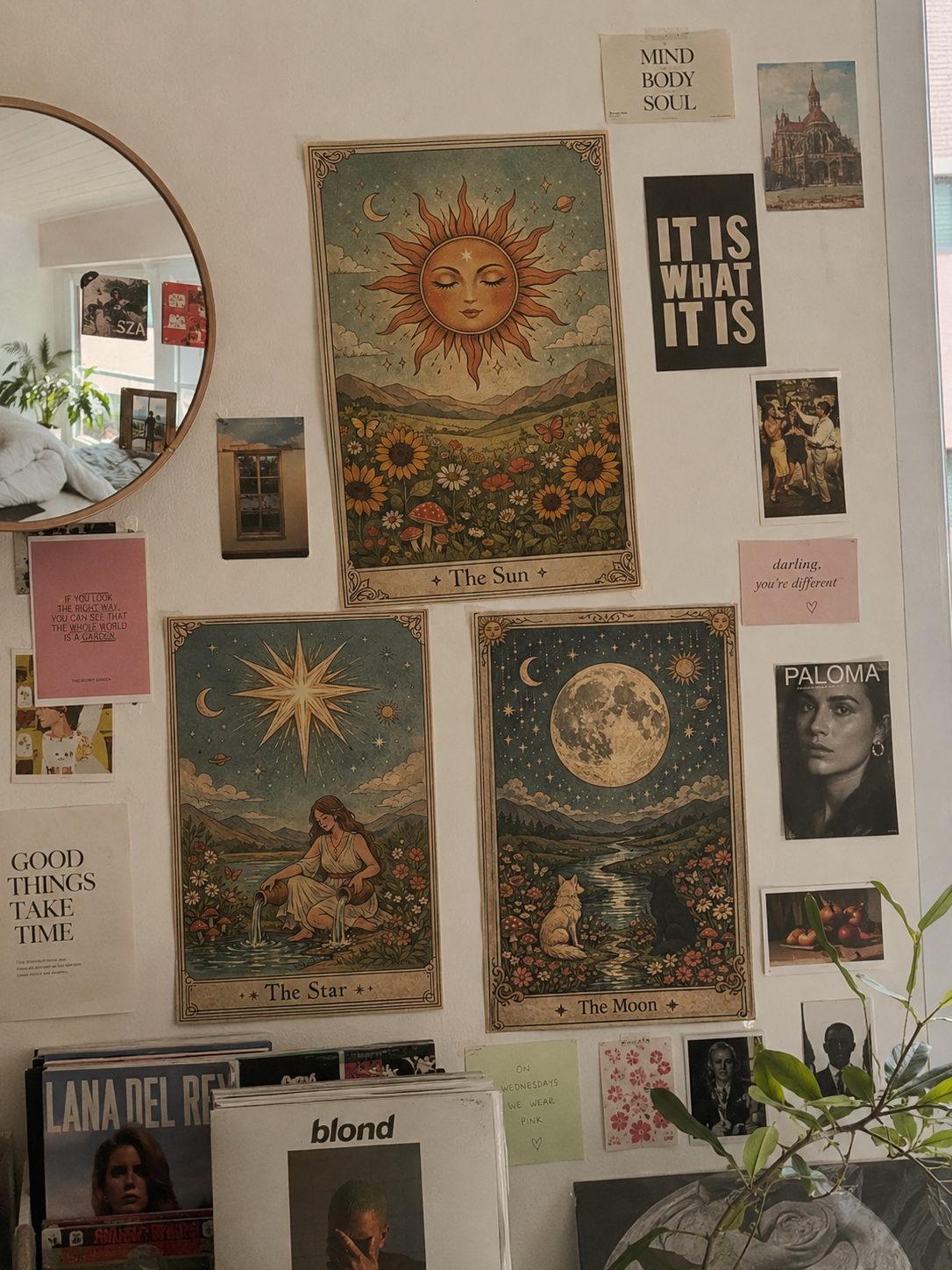 The Sun, The Star & The Moon Vintage Tarot Posters